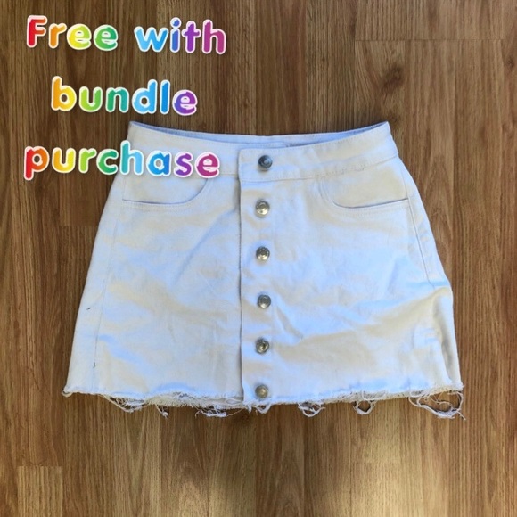 SOLD FREE WITH PURCHASE denim skirt